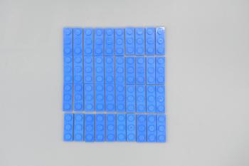 Preview:  LEGO 40 x Basisplatte Bauplatte Grundplatte blau Blue Basic Plate 3623