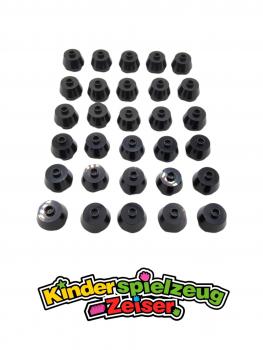 Preview: LEGO 30 x Kegel Kuppel Kegelstein gekÃ¼rzt schwarz Black Cone 2x2 Truncated 98100