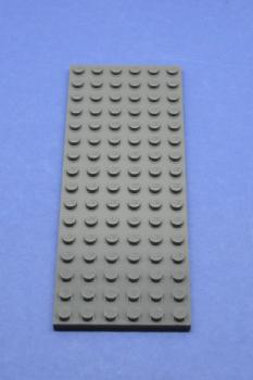 Preview: LEGO Basisplatte neues dunkelgrau Dark Bluish Gray Plate 6x16 3027 4226358