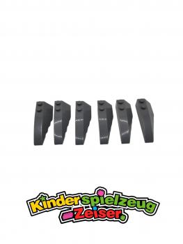 Preview: LEGO 6 x FlÃ¼gel links neues dunkelgrau Dark Bluish Gray Wedge 6x2 Left 41748