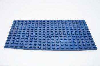 Preview: LEGO 30 x Basisplatte dunkel blau Dark Blue Basic Plate 2x4 3020 4667595