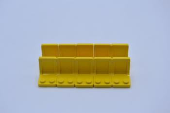 Preview: LEGO 10 x Sitz Sitze Stuhl gelb Yellow Utensil Seat Chair 2x2 4079