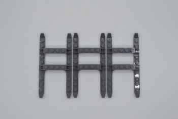 Preview: LEGO 3 x Kufe neues dunkelgrau Dark Bluish Gray Helicopter Sled Rails 12x6 30248