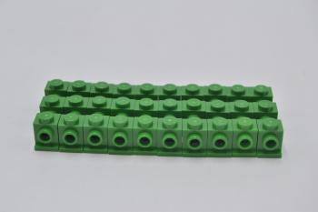 Preview: LEGO 30 x Konverter Lampenhalter grÃ¼n Green Brick Modified 1x1 Headlight 4070