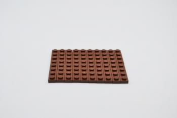 Preview: LEGO 20 x Basisplatte Bauplatte Grundplatte alt braun Brown Basic Plate 1x4 3710