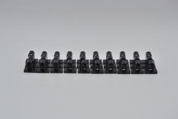 Preview: LEGO 30 x Technic Verbinder mit Fuß 1x2x1 schwarz black pin connector 32530