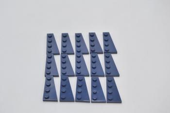 Preview: LEGO 15 x FlÃ¼gelplatte rechts dunkelblau Dark Blue Wedge Plate 4x2 Right 41769