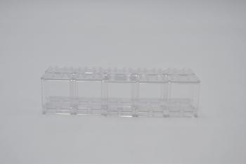 Preview: LEGO 10 x Paneele transparent klar Trans-Clear Panel 1x2x2 Side Supports 87552