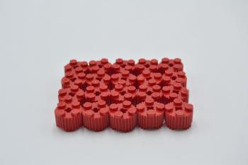 Preview: LEGO 20 x Rundstein geriffelt rot Red Brick Round 2x2 Grille a. Axle Hole 92947