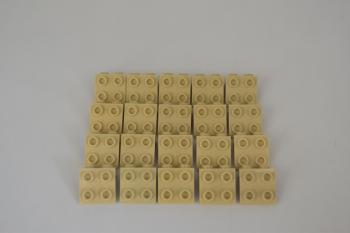 Preview: LEGO 20 x Winkelplatte 90Â° beige Tan Bracket 1x2  2x2 44728