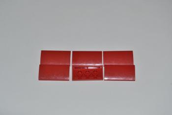 Preview: LEGO 6 x Bogenstein rot Red Slope Curved 2x4x2/3 with Bottom Tubes 88930