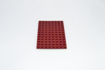 Preview: LEGO 2 x Basisplatte dunkelrot Dark Red Basic Plate 4x12 3029 4164218