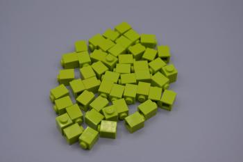 Preview: LEGO 50 x Basisstein Baustein Grundbaustein lindgrÃ¼n Lime Basic Brick 1x1 3005 