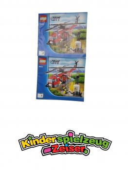 Preview: LEGO Set 60010 Town City Feuerwehr Heli mit BA Fire Helicopter with instruction