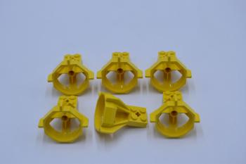 Preview: LEGO 6 x Turbine PropellergehÃ¤use gelb Yellow Propeller Housing 6040