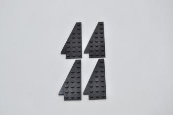 Preview: LEGO 4 x FlÃ¼gelplatte schwarz Black Wedge Plate 8x4 Wing Left 3933