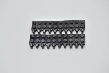 Preview: LEGO 20 x Gelenkfinger schwarz Black Hinge Plate 1x2 Locking with 1 Finger 44301