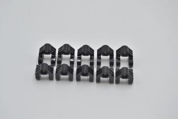 Preview: LEGO 10 x Technic Verbinder Spalt schwarz black cross block form 2x2x2 92907 