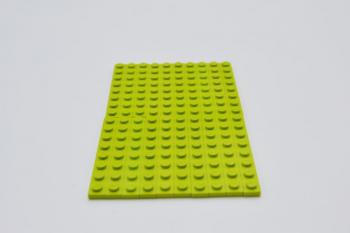 Preview: LEGO 20 x Basisplatte Bauplatte Grundplatte lindgrÃ¼n Lime Basic Plate 1x8 3460 