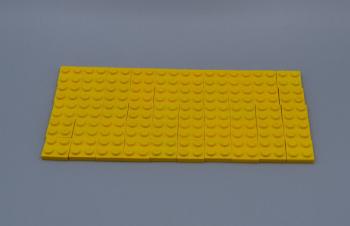 Preview: LEGO 50 x Basisplatte 2x2 gelb yellow basic plate 3022 302224