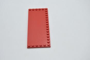 Preview: LEGO 1 x Platte mit Noppen rot Red Tile Modified 6x16 with Studs on Edges 6205