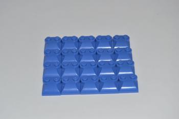 Preview: LEGO 20 x Motorhaube blau Blue Slope Curved 2x2x2/3 with Two Studs 47457