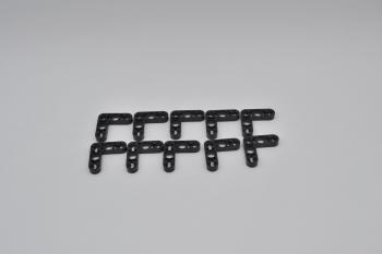 Mobile Preview: LEGO 10 x Liftarm 90Â° flach schwarz Black Technic Liftarm Thin L-Shape 3x3 32056
