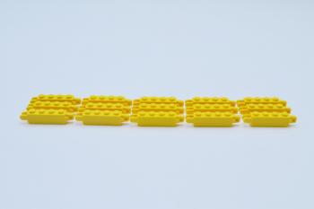 Preview: LEGO 15 x Gelenkstein Rasterstein gelb Yellow Hinge Brick 1x4 30387 4218728