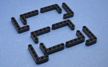 Preview: LEGO 10 x Liftarm 90Â° schwarz Black Technic Liftarm Bent Thick L-Shape 3x5 32526