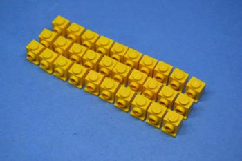 Preview: LEGO 30 x Konverter Lampenhalter gelb yellow brick with headlight 4070 407024