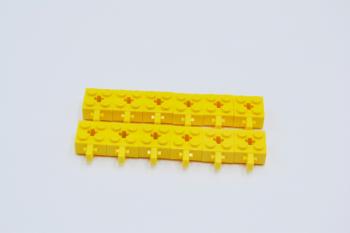 Preview: LEGO 12 x Rasterstein Scharnier gelb Yellow Hinge Brick 2x2 30389c