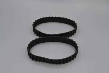 Preview: LEGO 2 x Gummikette schwarz Black Tread Large Non-Technic 36 tread links x1681