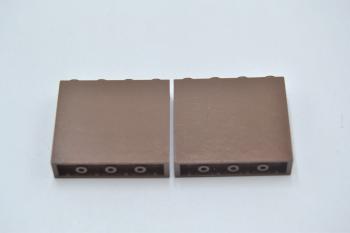 Preview: LEGO 2 x Paneele Noppe offen alt braun Brown Panel 1x4x3 Hollow Studs 4215b