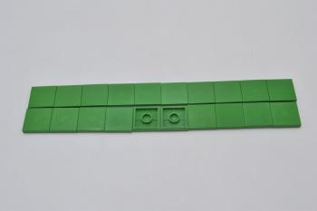 Preview: LEGO 20 x Kachel Fliese mit Rille grÃ¼n Green Tile 2x2 with Groove 3068b