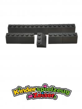 Preview: LEGO 10 x Dachstein neues dunkelgrau Dark Bluish Gray Slope 45 2x3 3038