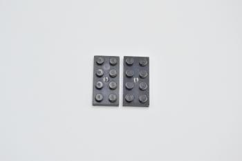 Mobile Preview: LEGO 2 x Kontaktplatte schwarz Black Electric Plate 2x4 with Contacts 4757