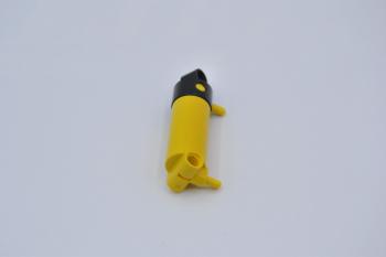 Preview: LEGO Kolben Zylinder gelb Yellow Pneumatic Cylinder with 2 Inlets 48mm 47224c01