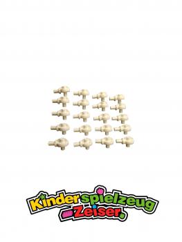 Preview: LEGO 20 x Rotationsgelenk weiÃŸ White Technic Rotation Joint Ball Loop 47455