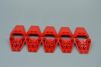 Preview: LEGO 10 x Keilstein rot Red Wedge 4x4 Inverted Connections between 2 Studs 4855