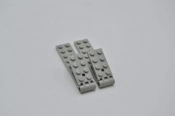 Preview: LEGO 2 x Scharnier Loch groÃŸ althell grau Light Gray Hinge Plate 2x8 3324c01