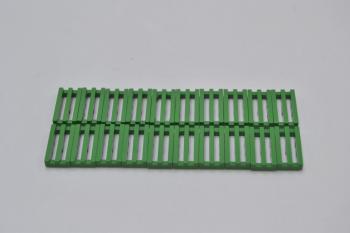 Preview: LEGO 20 x Gitterfliese grÃ¼n Green Tile Modified 1x2 Grille Bottom Groove 2412b