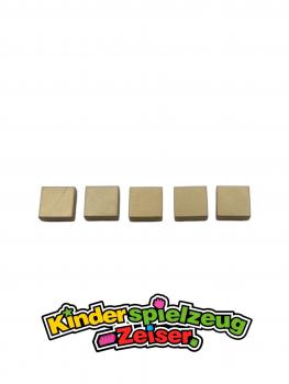 Preview: LEGO 5 x Fliese Kachel Platte glatt Metallic Gold Tile 1x1 with Groove 3070b