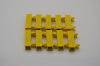 Preview: LEGO 10 x TÃ¼rangel Halterung gelb Yellow Brick Modified 1x1x3 Solid Stud 60583a