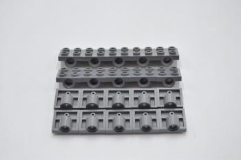 Preview: LEGO 20 x Platte 1 Loch Achse neues dunkelgrau Dark Bluish Gray Plate 2x2 10247