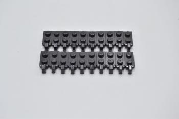 Preview: LEGO 20 x Gelenkfinger schwarz Black Hinge Plate 1x2 Locking with 1 Finger 44301