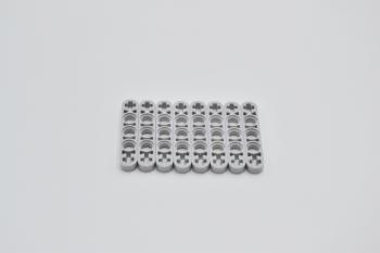 Preview: LEGO 8 x Liftarm flach neuhell grau Light Bluish Gray Technic 1x5 Thin 11478