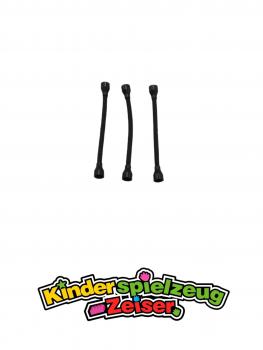 Preview: LEGO 3 x Schlauch schwarz Black Hose Flexible 8.5L with Tabless Ends 73590c03a