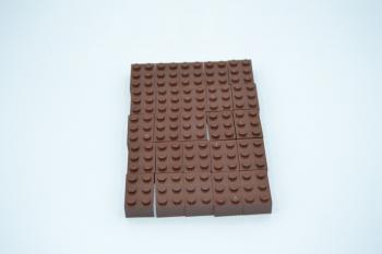 Preview: LEGO 25 x Basisstein Baustein rotbraun Reddish Brown Basic Brick 2x3 3002