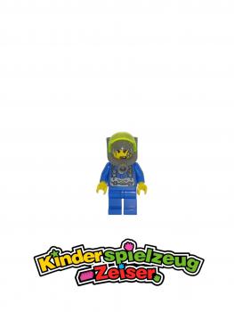 Preview: LEGO Figur Minifigur Minifigures Rock Raiders Jet Trans-Neon Green Visor rck004