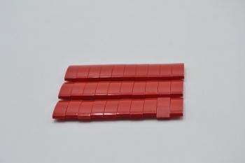 Preview: LEGO 30 x Dachstein glatt gebogen rot Red Slope Curved 2x1 11477